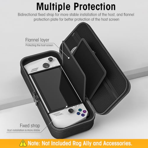 ZORBES® Carrying Case for Rog Ally & Accessories Portable Handbag EVA Organizer with Handle Waterproof Protective Storage Bag Travel Console 2 PCS ZORBES® Carrying Case for Rog Ally & Accessories Portable Handbag EVA Organizer with Handle Waterproof Protective Storage Bag Travel Console 2 PCS